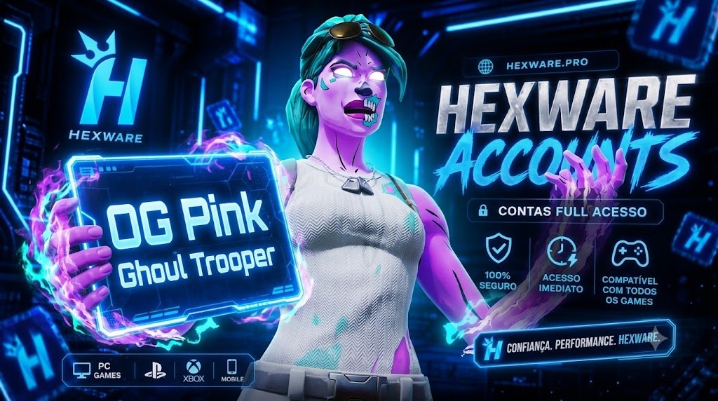 CONTA FA FORTNITE - OG Pink Ghoul Trooper