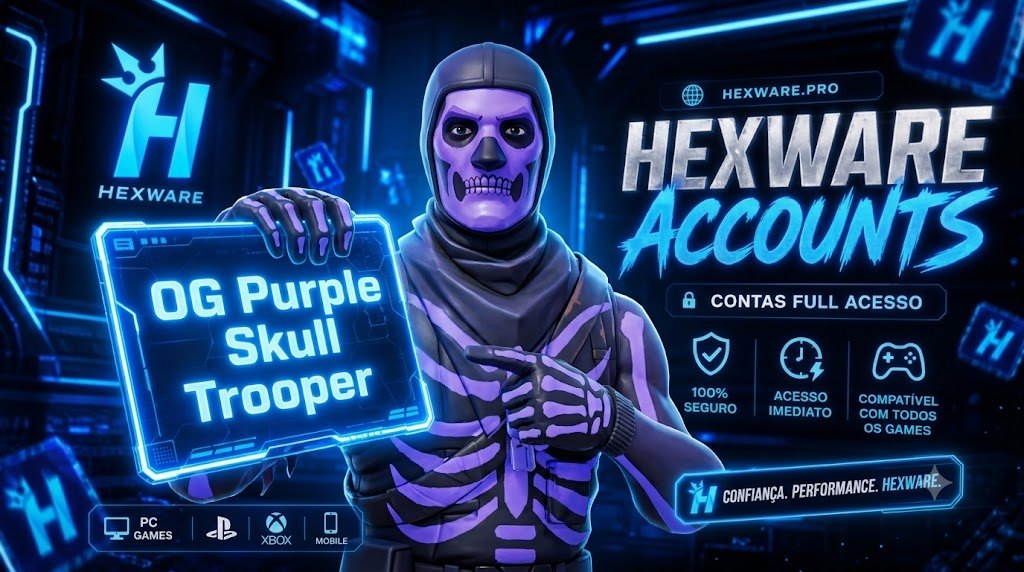 CONTA FA FORTNITE - OG Purple Skull Trooper